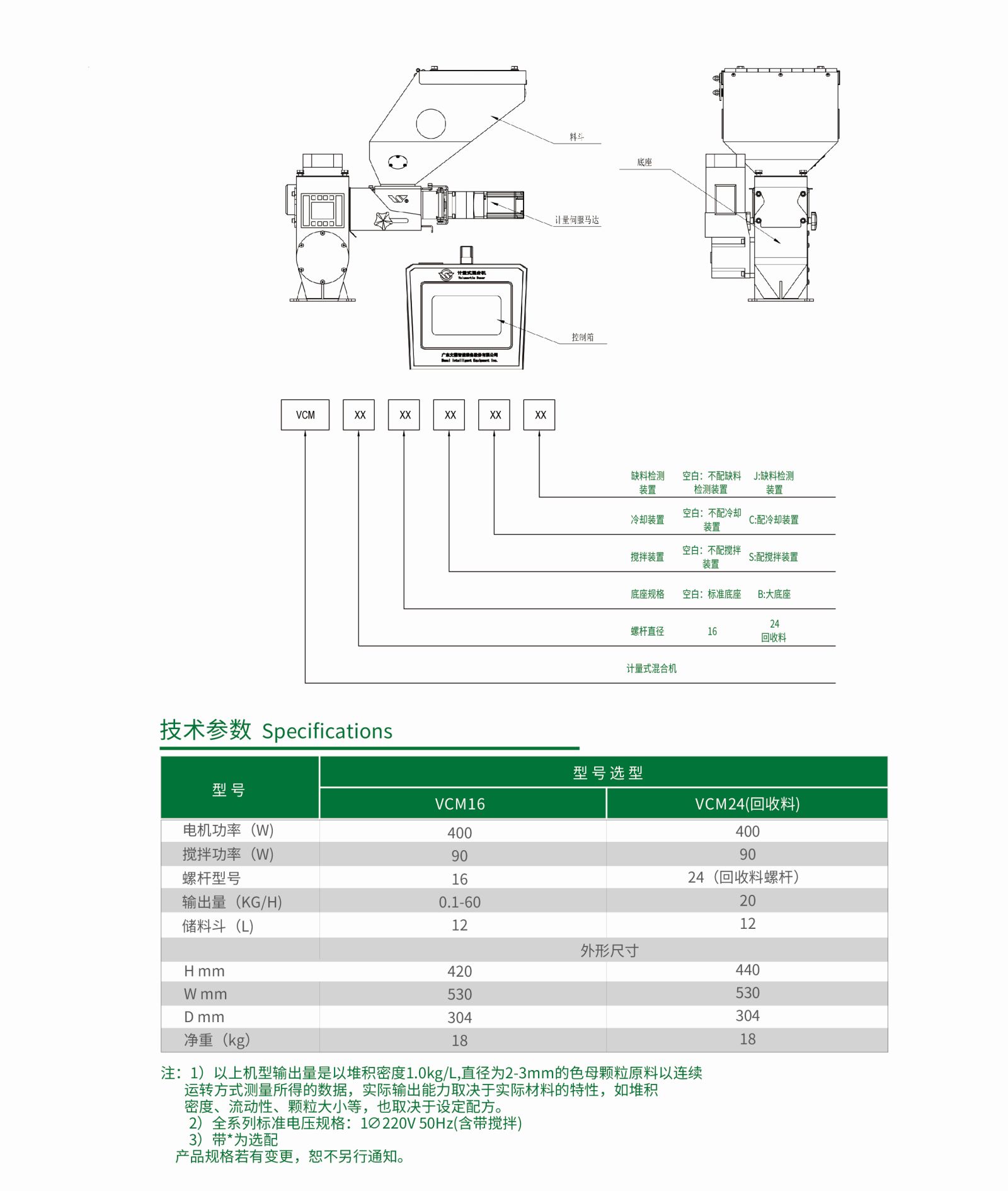 WVCM计量式混合机